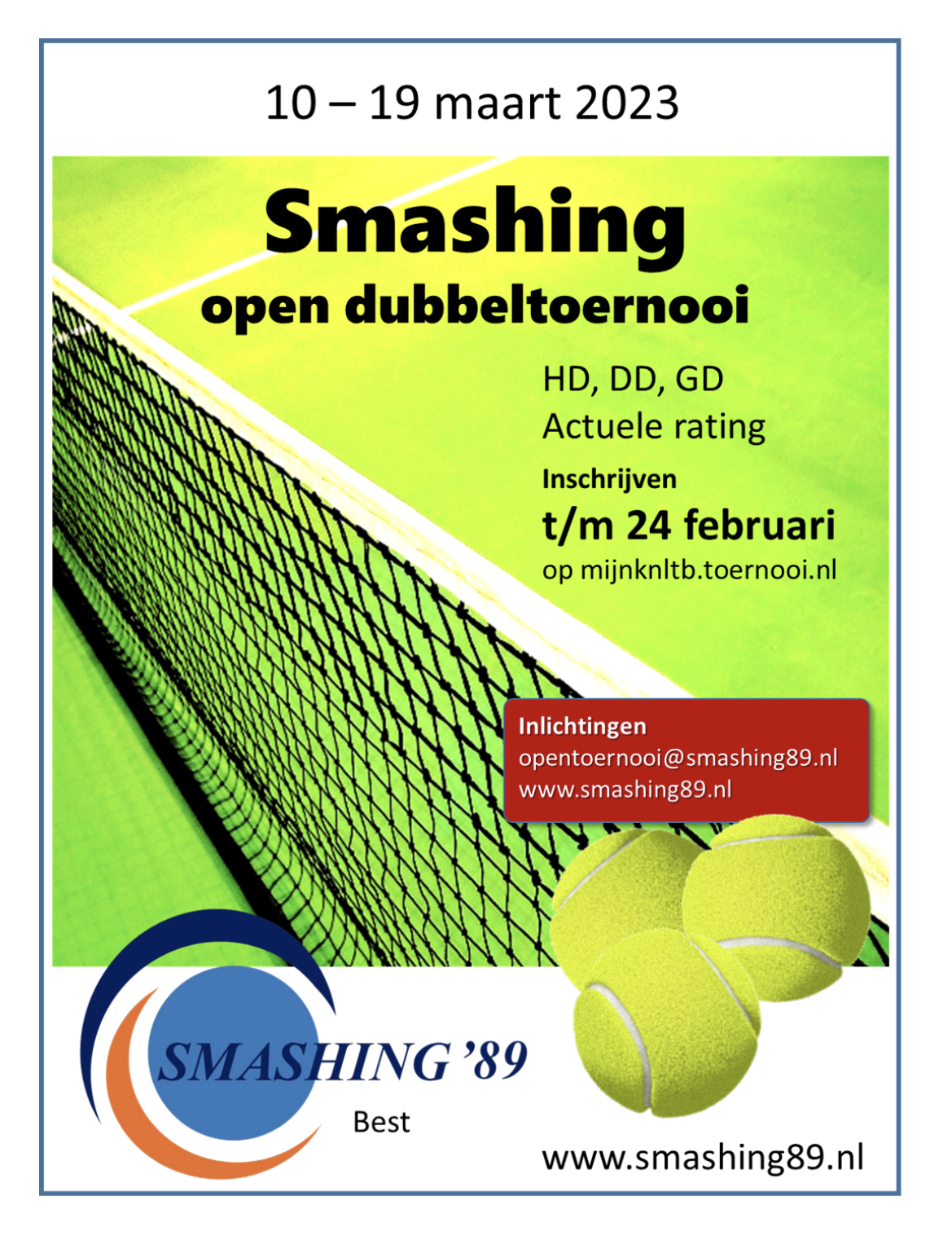 T V Fidote Open Toernooi Bij T V Smashing