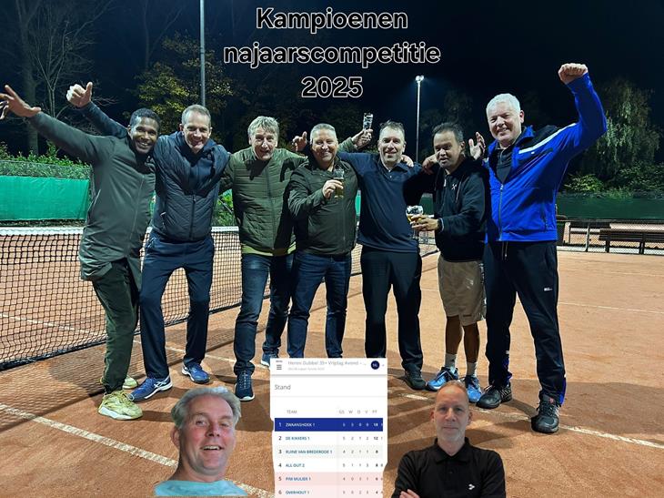 Zwaanshoek 1 kampioen Najaarscompetitie Tennis.jpg