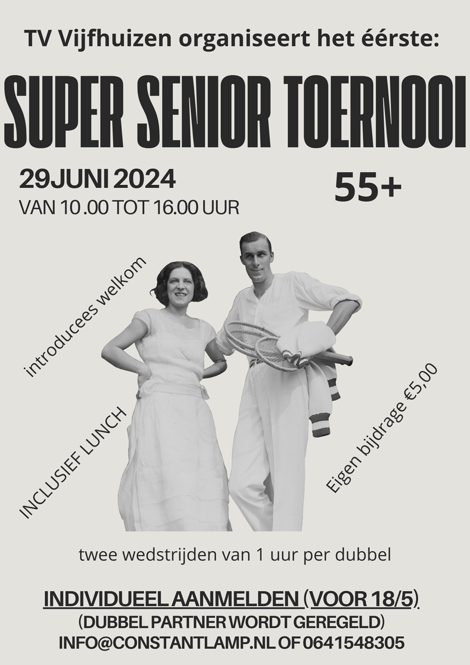 Poster 55+ Super Senior Toernooi