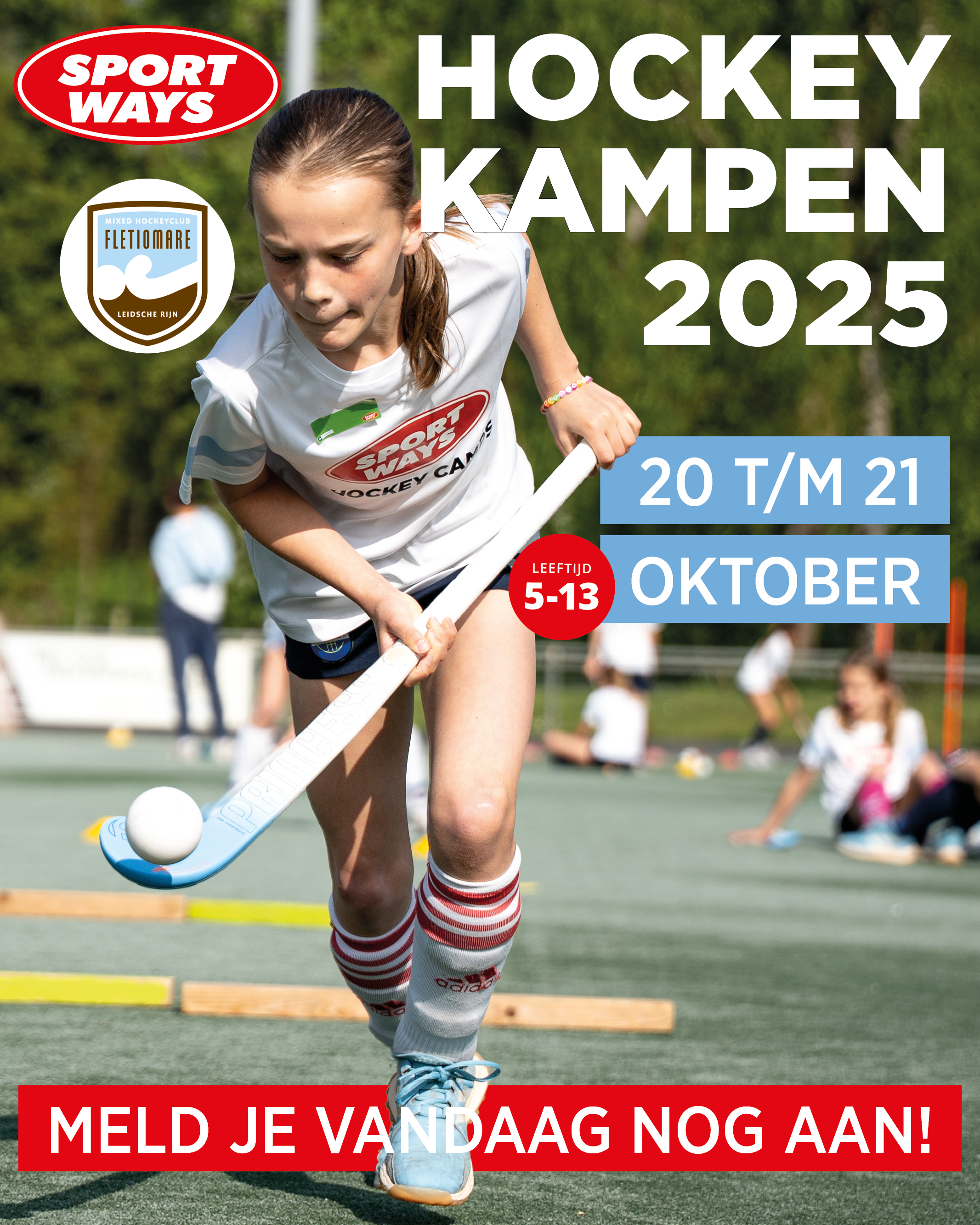 Een herfstvakantie vol hockey, plezier en actie! Leef je uit tijdens het SportWays dagkamp