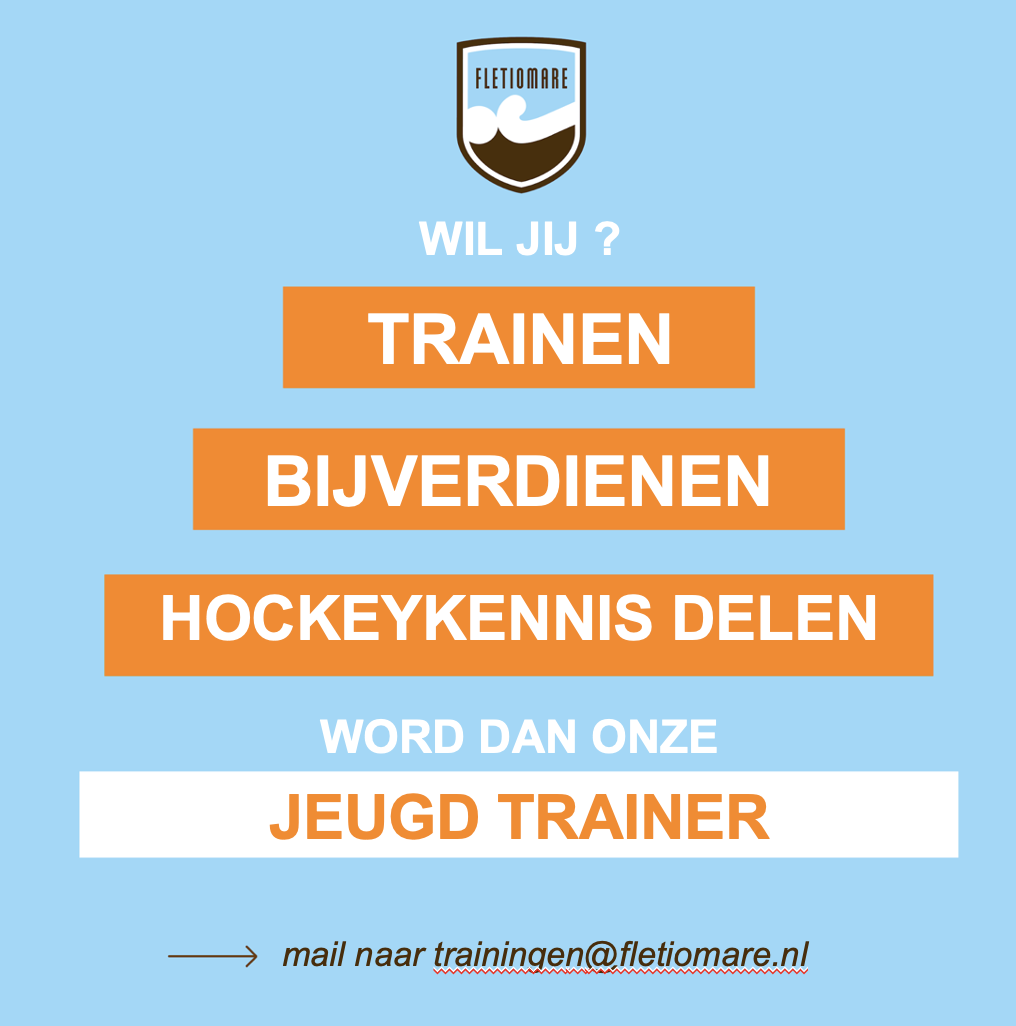 Wil jij training geven aan de Jongste Jeugd of de Junioren?