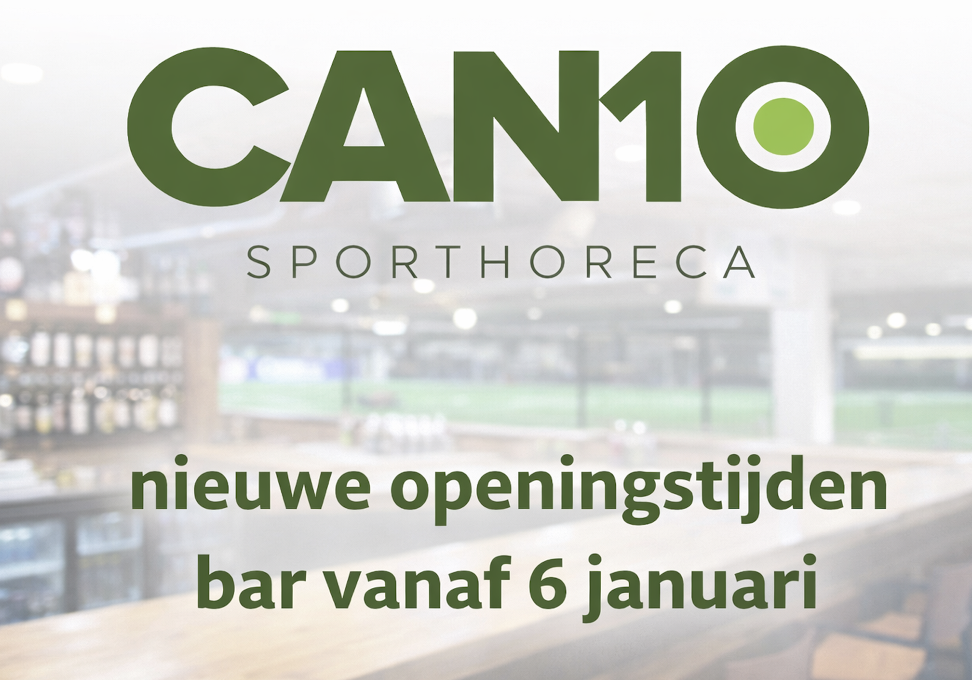 Nieuwe openingstijden bar vanaf 6 januari