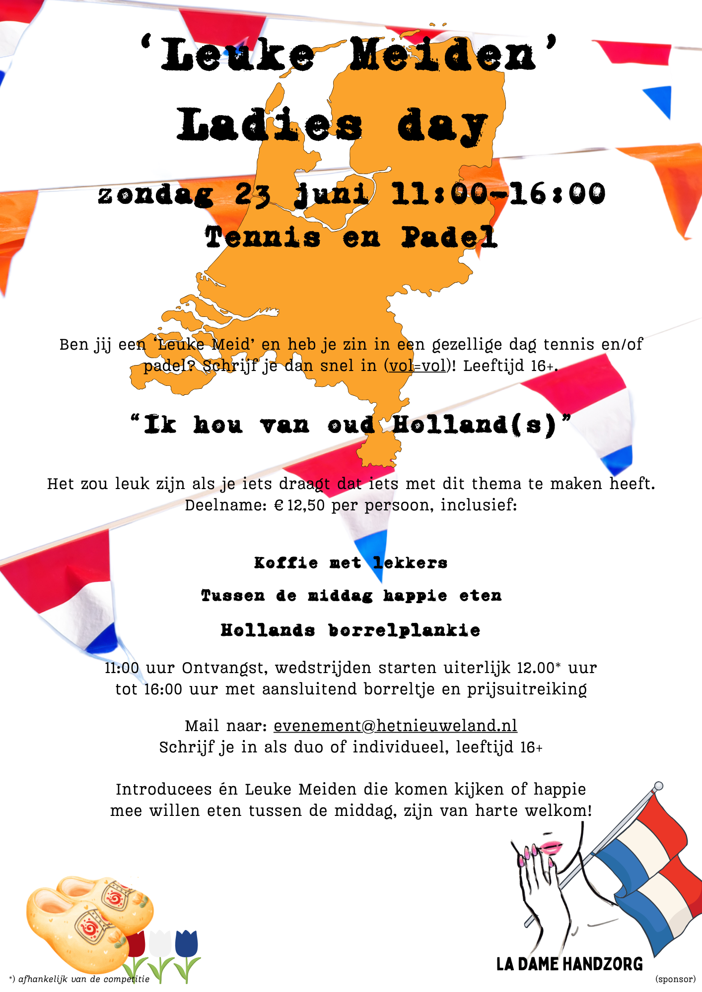 Tennis & Padel Het Nieuwe Land - Leuke Meiden Ladies Day