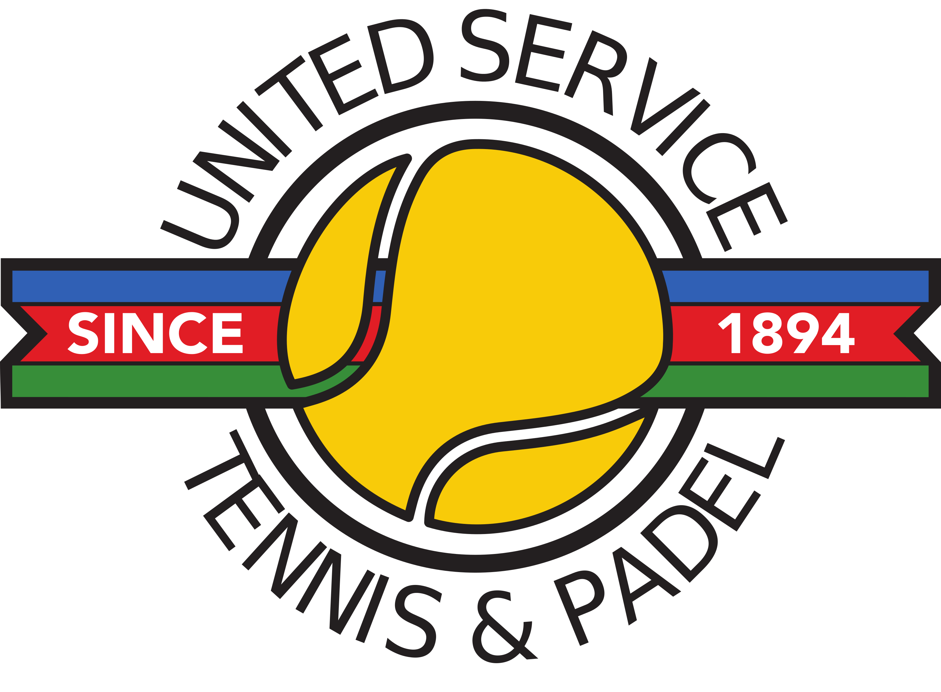 Logo Tennisvereniging United Service